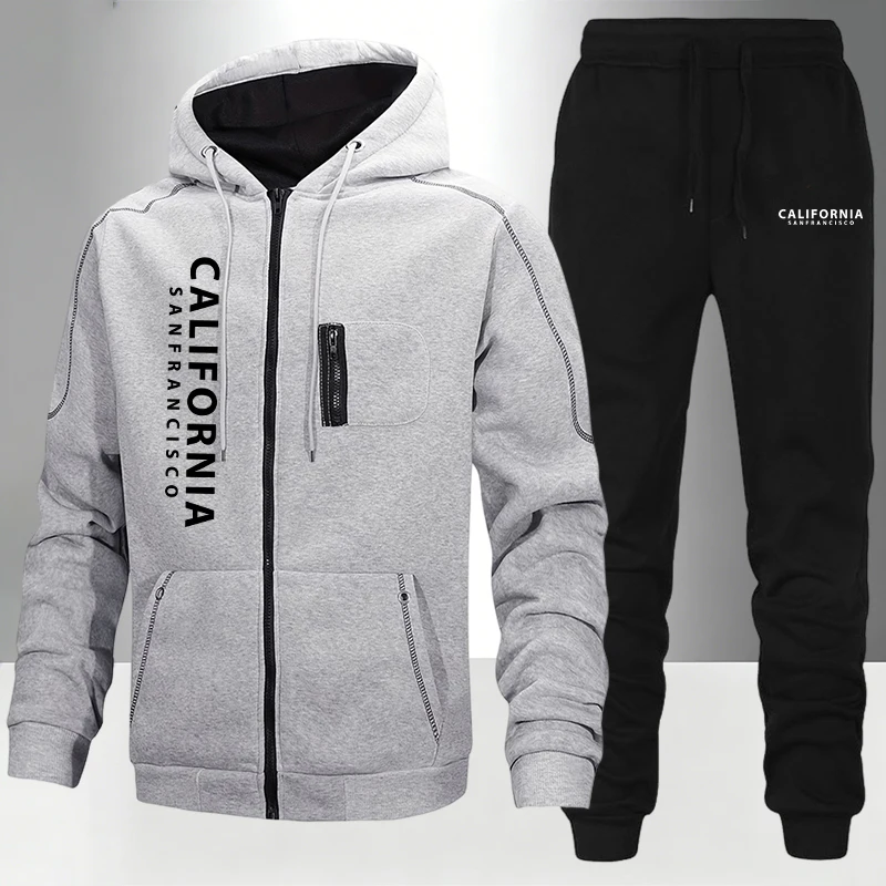 Winter Clothing Pk - Erkek Eşofman Günlük Kapüşonlu Fermuarlı Sweatshirt