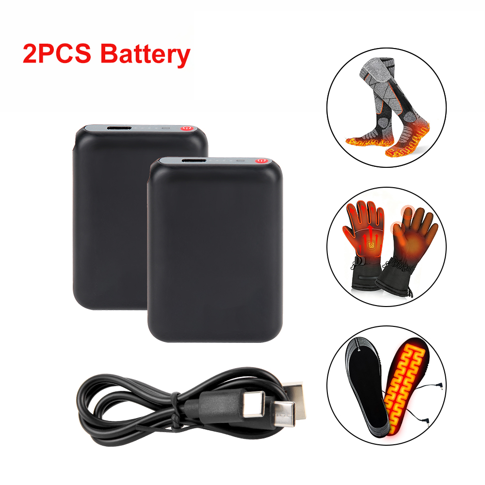 Heated Gloves Electric - 5V 6000mAh Isıtmalı Çorap Bataryası, Sıcak