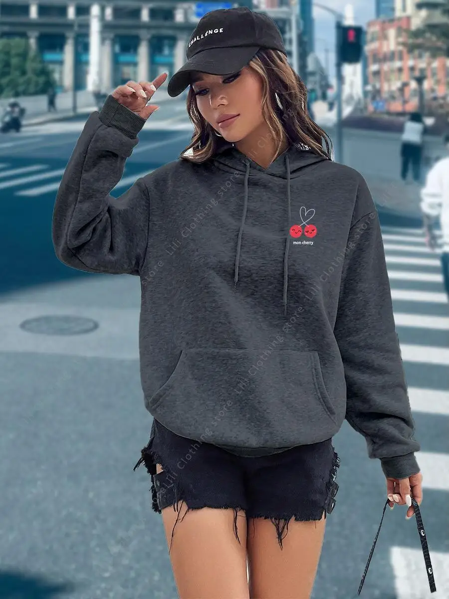 Hoodie Kadın Giyim S-3XL Polar - Winter Clothing Drawing incelemesi ve fiyatı