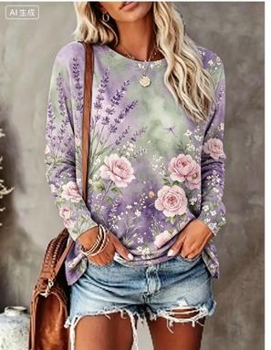 Kadın Uzun Kollu Tişört Degrad - Winter Clothing For Women incelemesi ve fiyatı